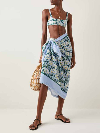 Fashion Split Bikini  and Cover Up