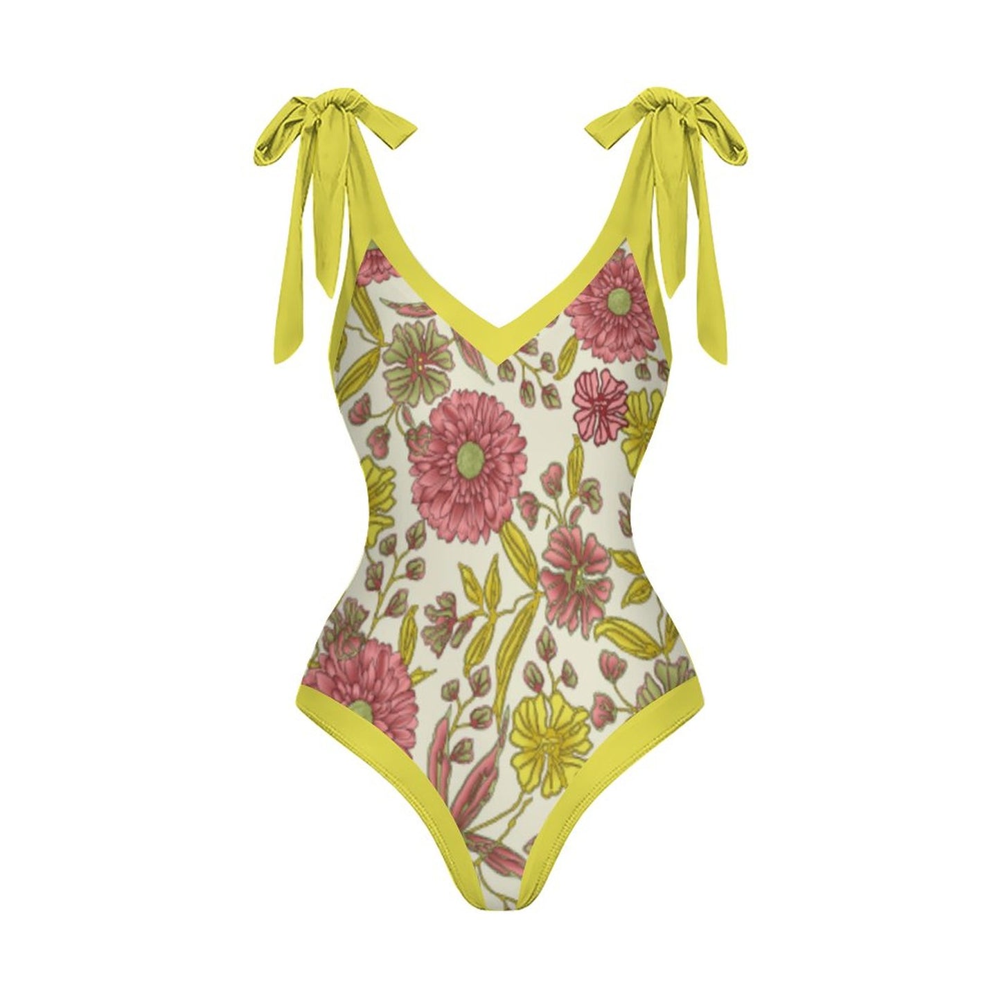 Casual Printed One-Piece Swimsuit And Cover Up 2305102407