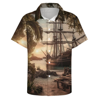 Men's Hawaiian Casual Short Sleeve Shirt 2306104247