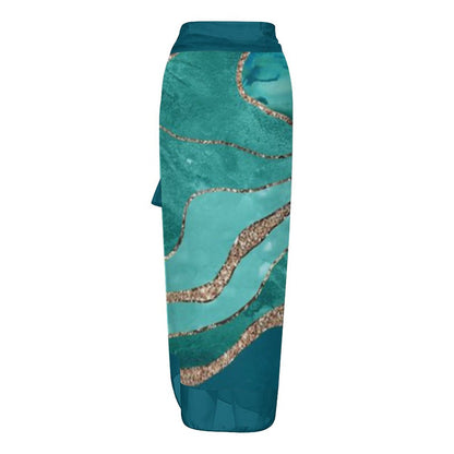 Casual Printed One-Piece Swimsuit And Cover Up 2305102700