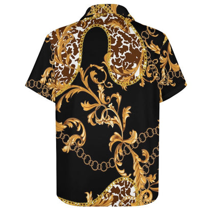Men's Fashion Casual Printed Short Sleeve Shirts 2306105122