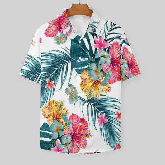 Men's Hawaiian Print Resort Shirt 2305101473