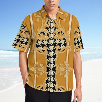 Men's Fashion Casual Printed Short Sleeve Shirts 2306101114