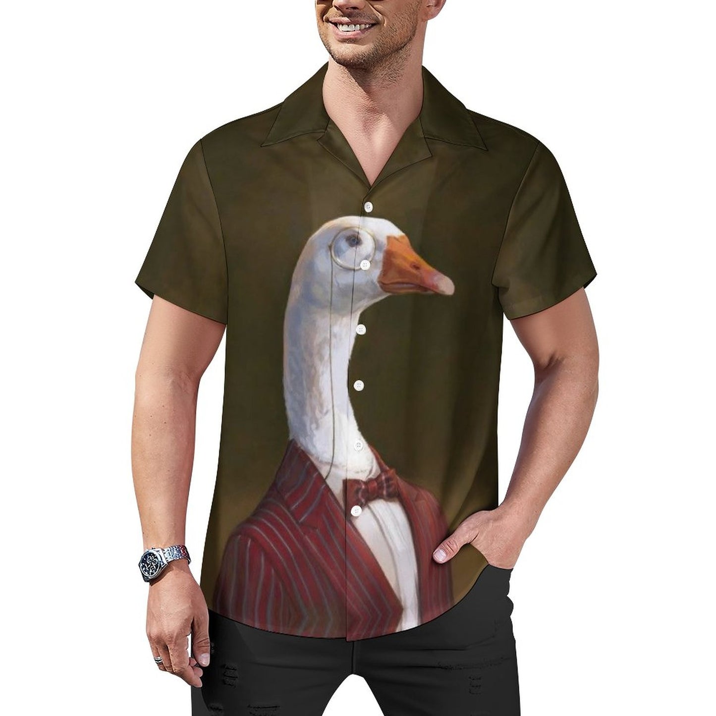 Men Hawaiian Casual Short Sleeve Shirt 2306102072