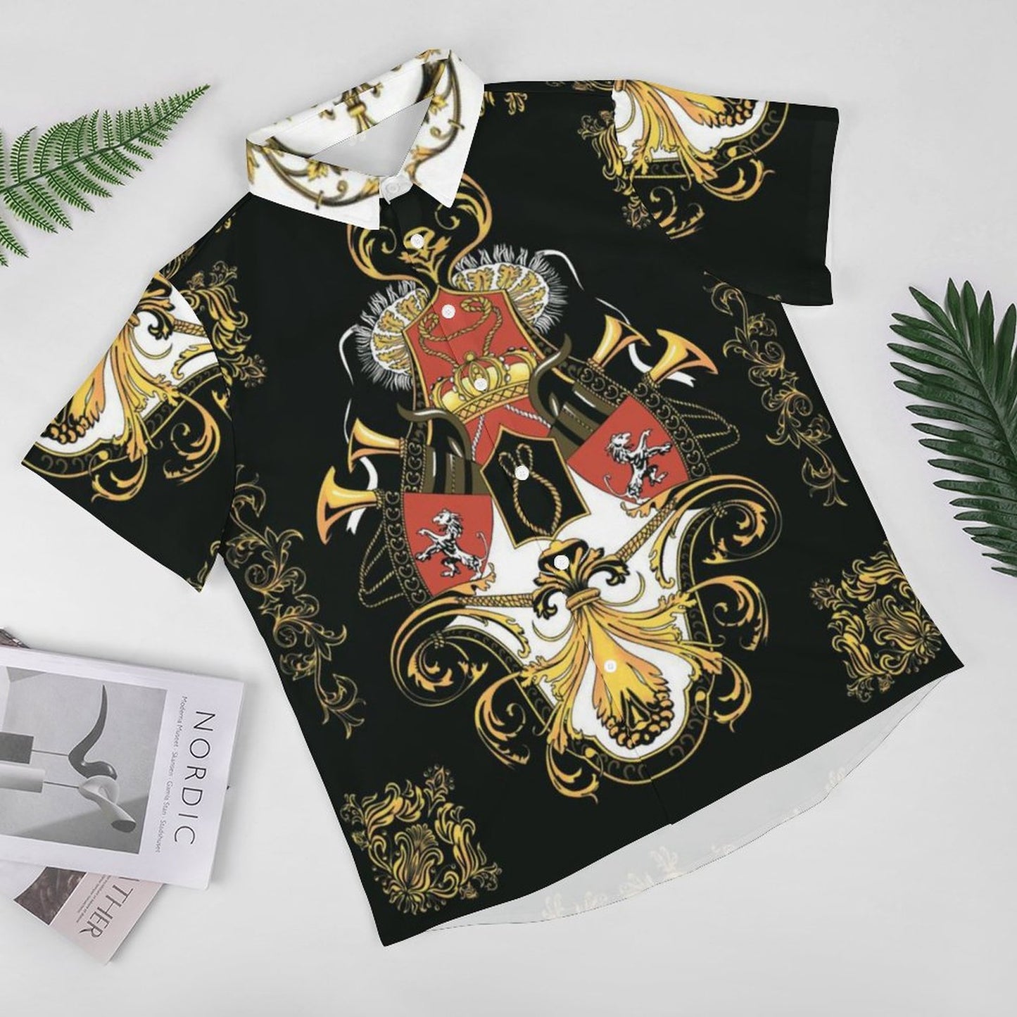 Men's Fashion Casual Printed Short Sleeve Shirts 2306101327