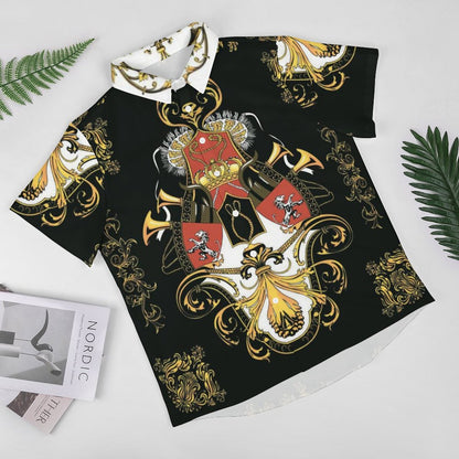 Men's Fashion Casual Printed Short Sleeve Shirts 2306101327