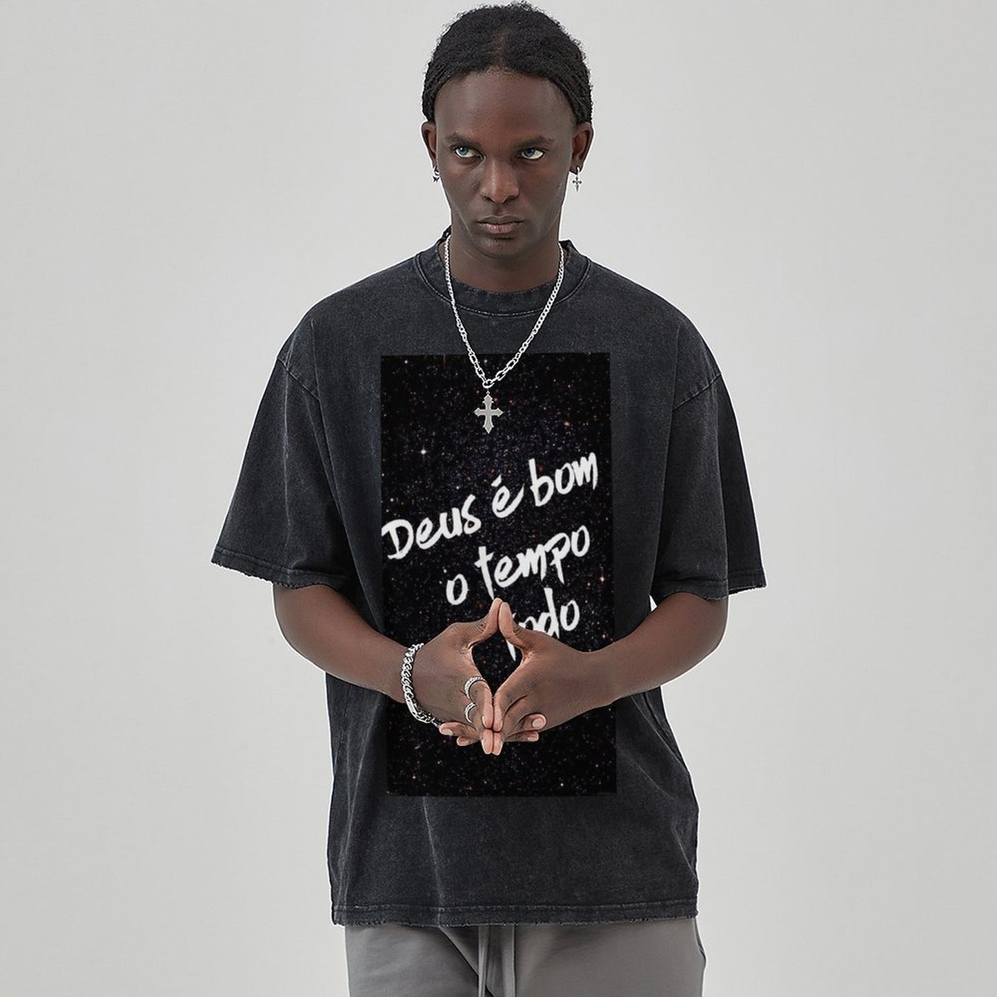Unisex Vintage Solid Wash T-Shirts 2305103949