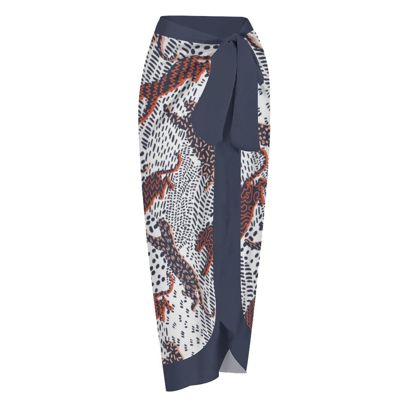 Casual Printed One-Piece Swimsuit And Cover Up 2305102883