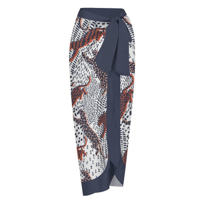 Casual Printed One-Piece Swimsuit And Cover Up 2305102883
