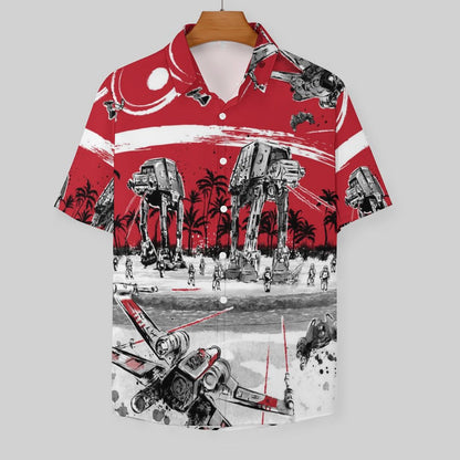 Men's Fashion Casual Printed Short Sleeve Shirts 2306101615