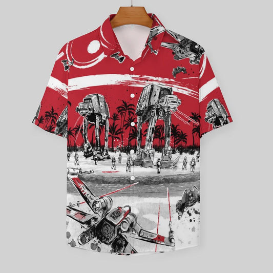 Men's Fashion Casual Printed Short Sleeve Shirts 2306101615