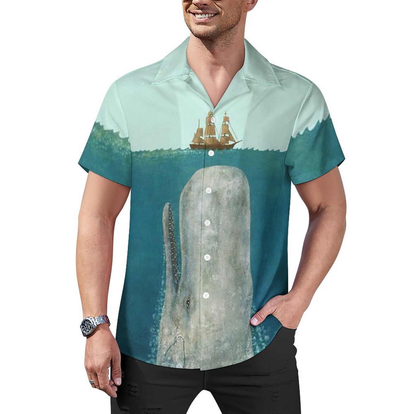 Men's Hawaiian Print Casual Shirt 2304109850