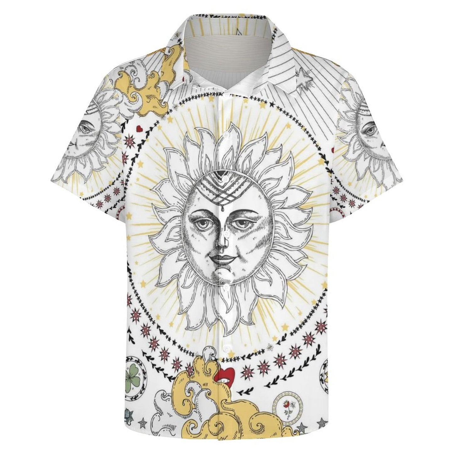 Men's Fashion Casual Printed Short Sleeve Shirts 2306101330