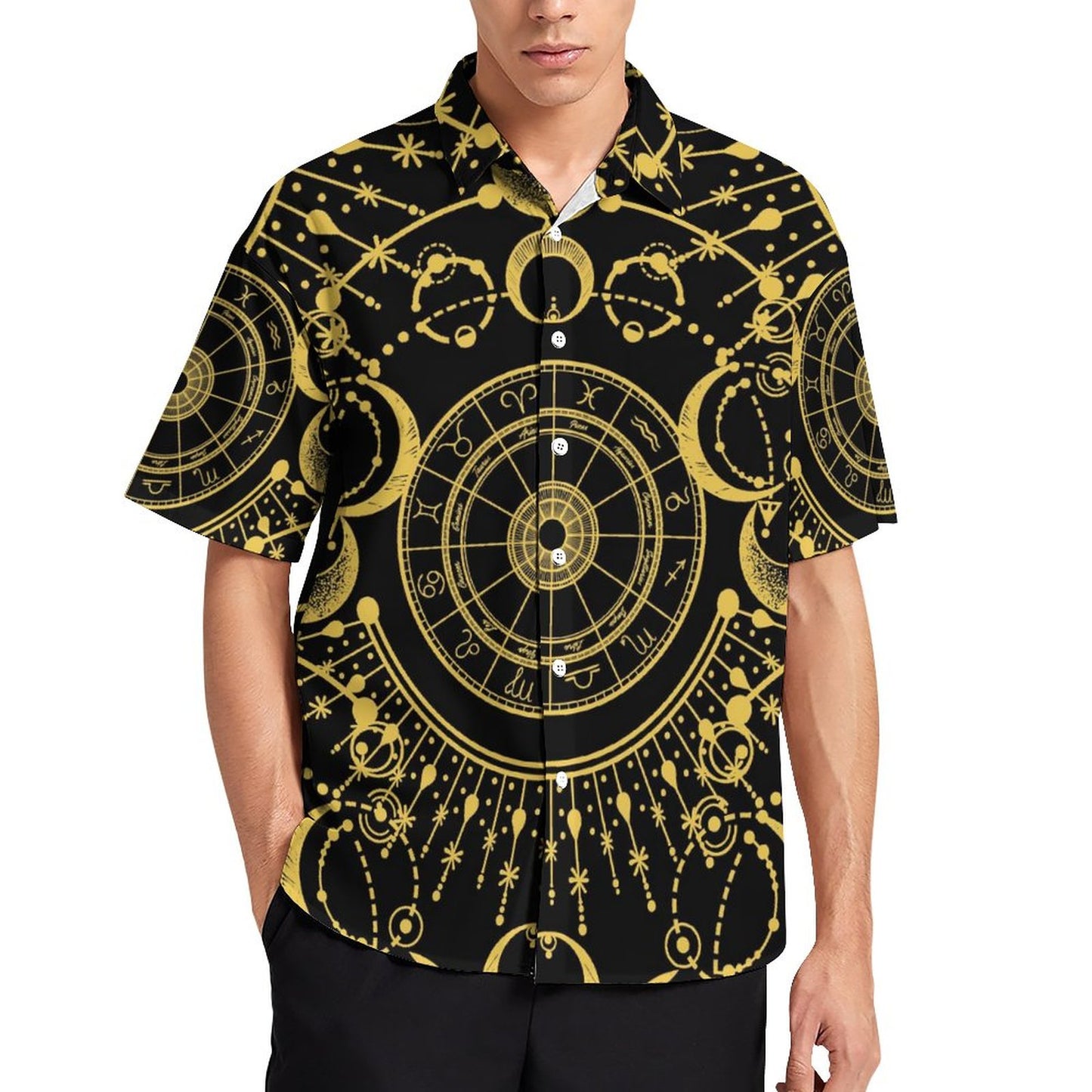 Men's Fashion Casual Printed Short Sleeve Shirts 2306101051