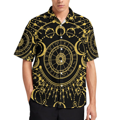 Men's Fashion Casual Printed Short Sleeve Shirts 2306101051