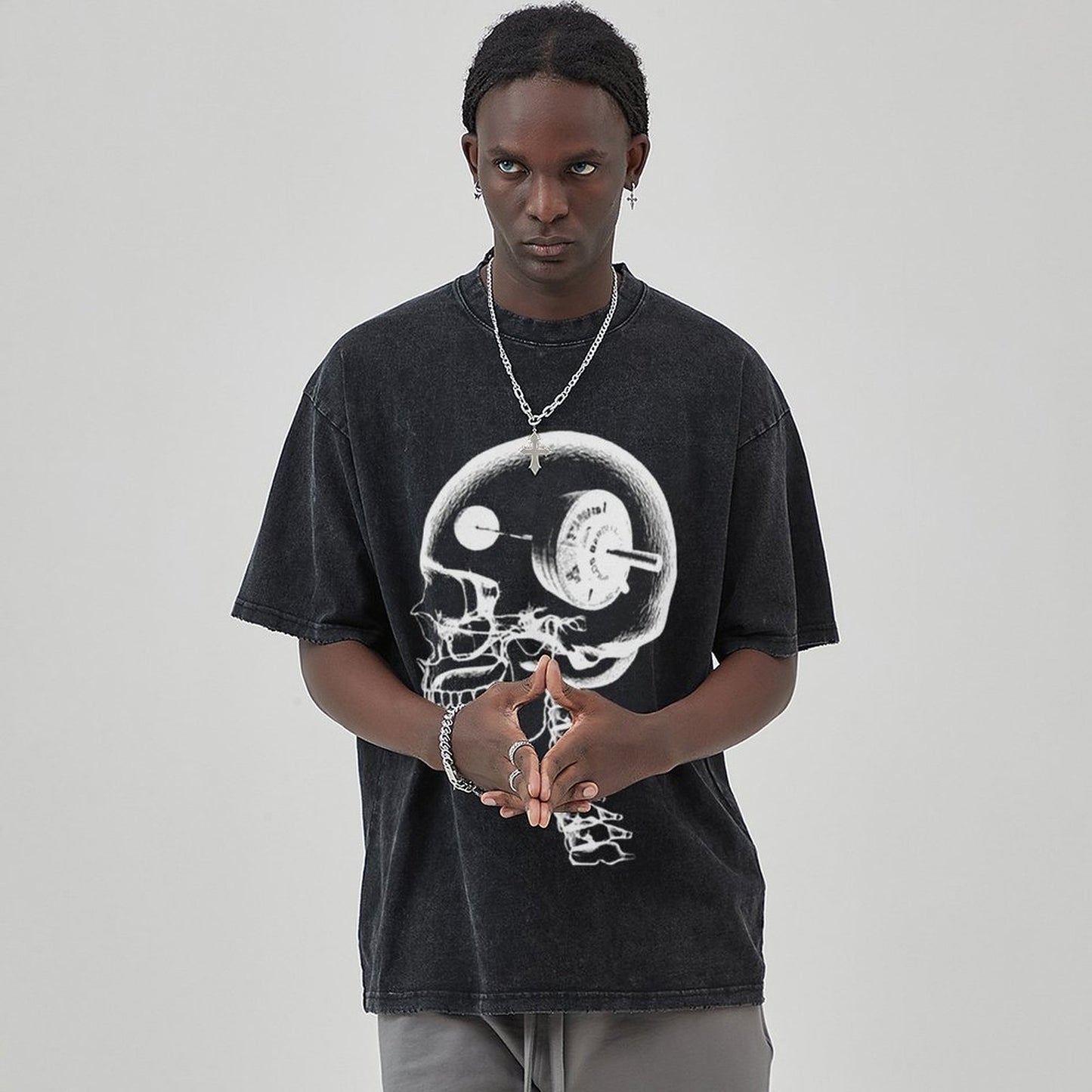 Unisex Vintage Solid Wash T-Shirts 2305104081