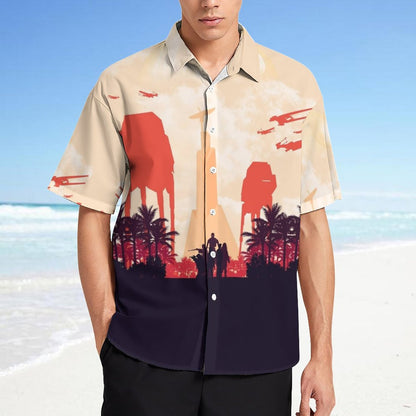 Men's Fashion Casual Printed Short Sleeve Shirts 2306101613