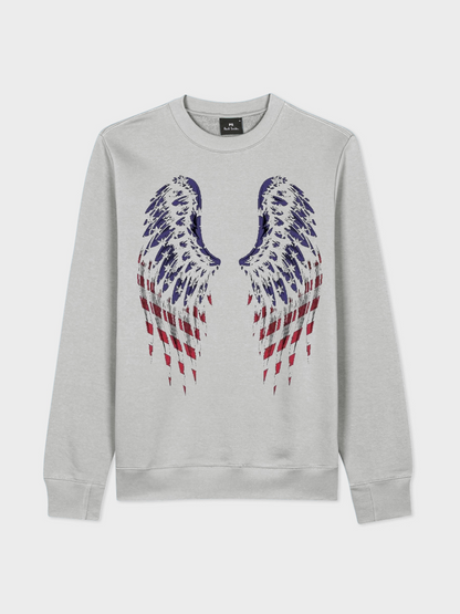 Men's Round Neck Casual Printed Long Sleeve Sweatshirt