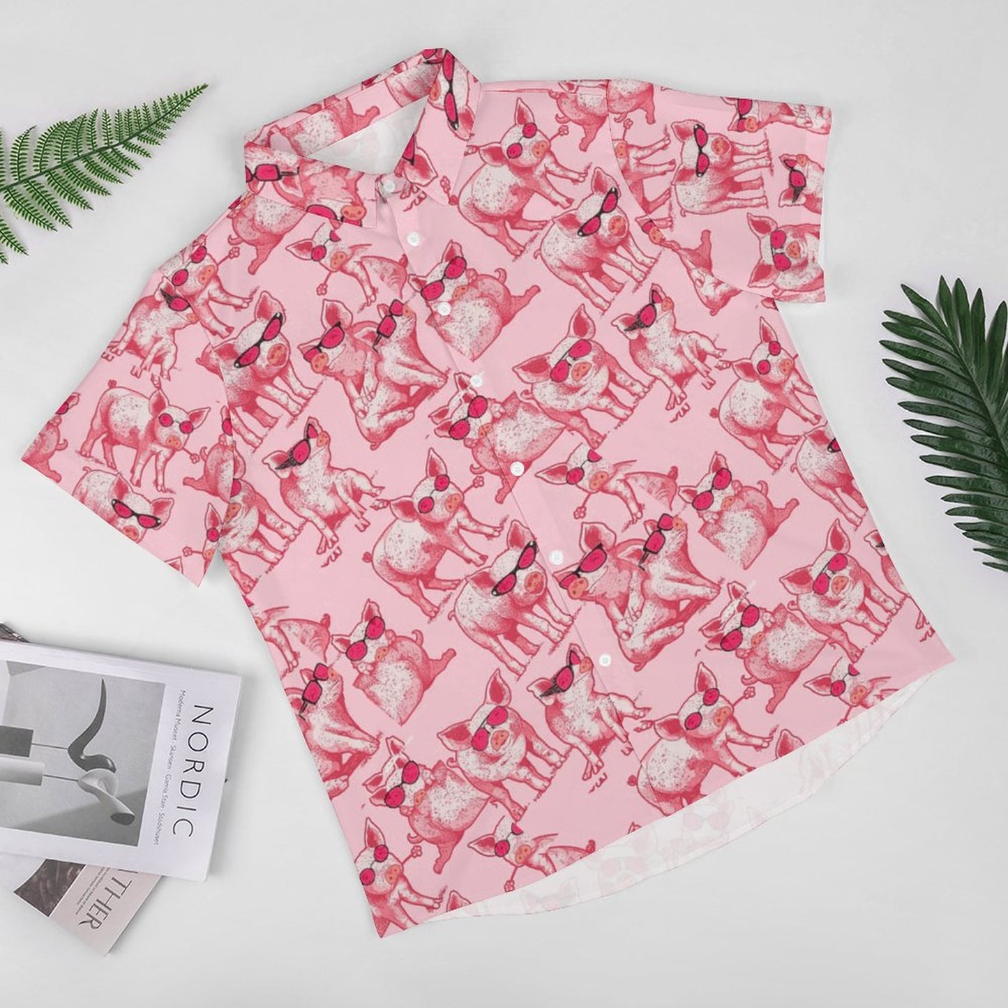 Men's Hawaiian Print Resort Shirt 2305102301