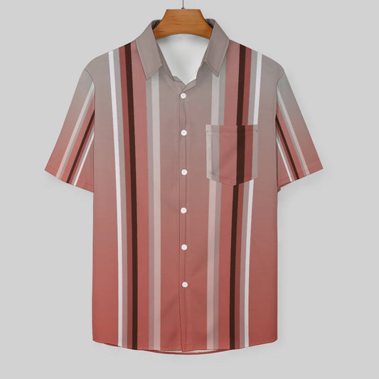 Men's Hawaiian Print Resort Shirt 2305100185