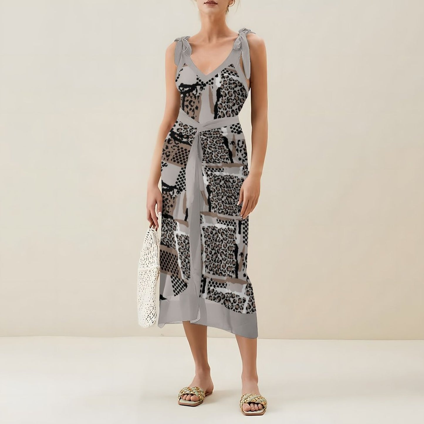 Casual Printed One-Piece Swimsuit And Cover Up 2305102877
