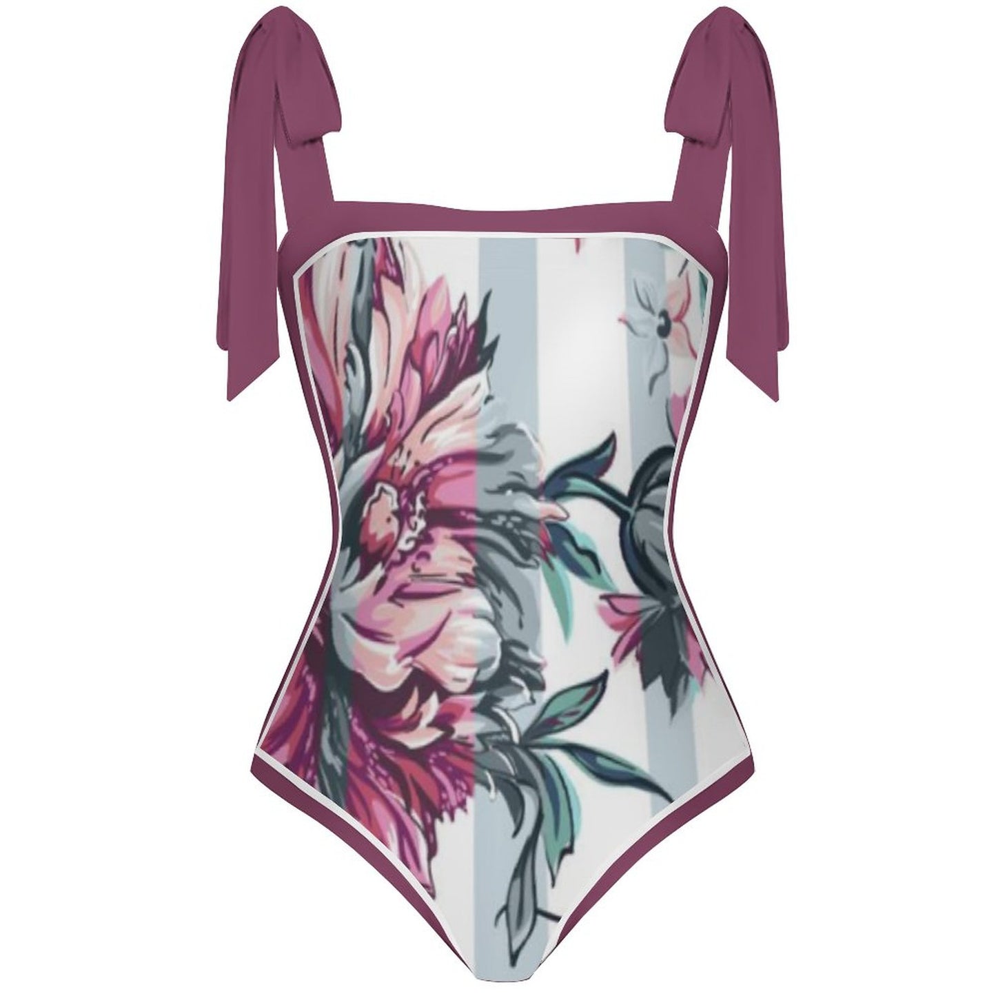 Fashion Printed One-Piece Swimsuit And Cover Up 2305104402
