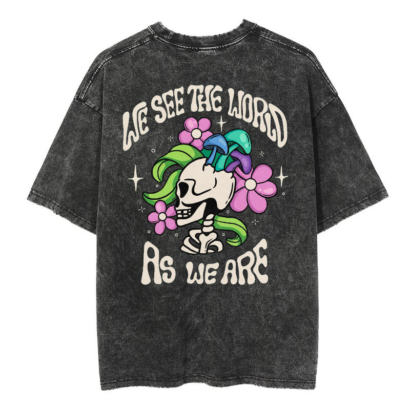 Mens Cotton Wash Solid T-Shirts Oversized Unisex Short Sleeve Streetwear Rap Hip Hop Basic Tee Tops