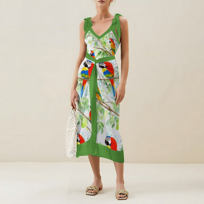 Casual Printed One-Piece Swimsuit And Cover Up 2305102391