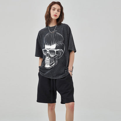 Unisex Vintage Solid Wash T-Shirts 2305101608