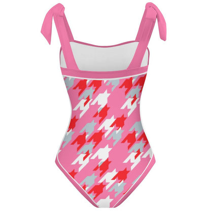 Fashion Printed One Piece Swimsuit And Cover Up 2305104454