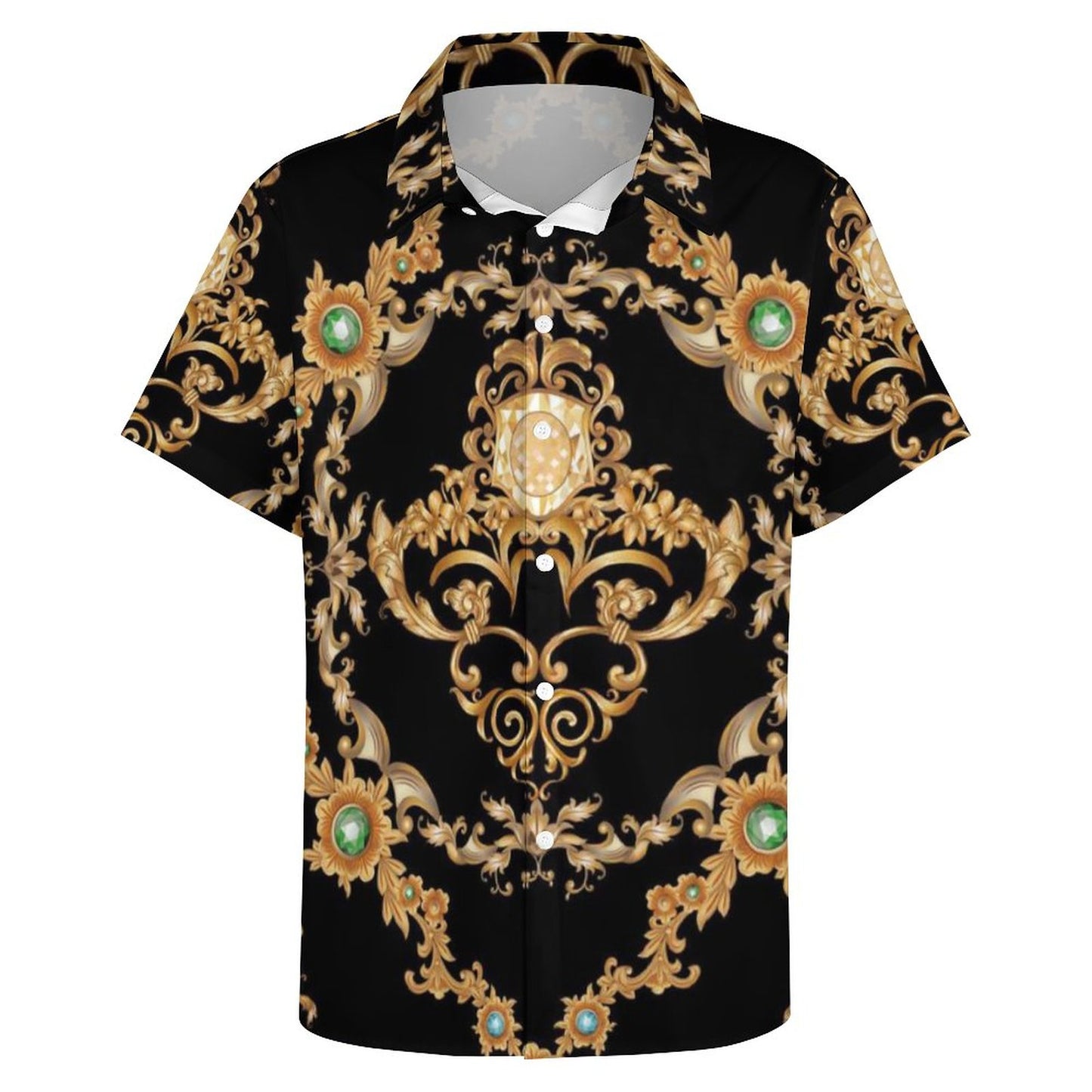 Men's Fashion Casual Printed Short Sleeve Shirts 2306100961