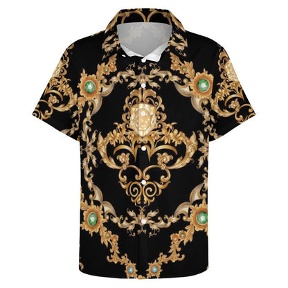 Men's Fashion Casual Printed Short Sleeve Shirts 2306100961