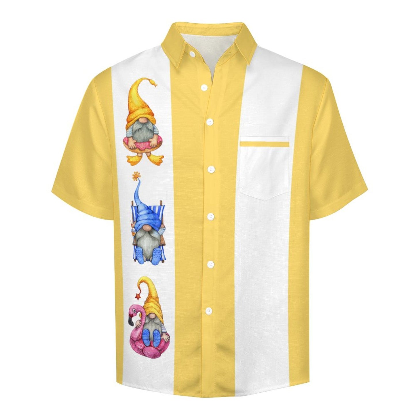 Cocktail Gnomes Cropped Resort Hawaiian Shirt 2305106647