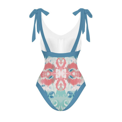 Casual Printed One Piece Swimsuit And Cover Up 2305105895