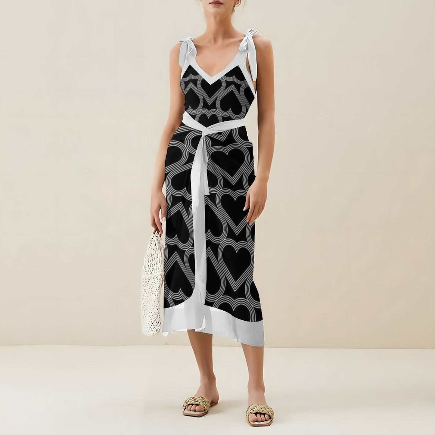 Casual Printed One-Piece Swimsuit And Cover Up 2305102678