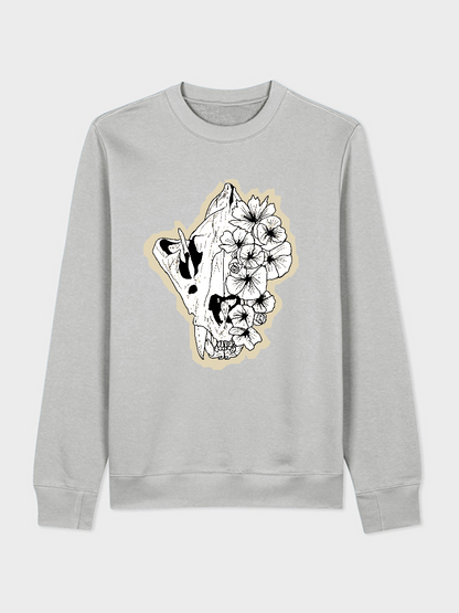 Unisex Round Neck Casual Printed Long Sleeve Sweatshirt