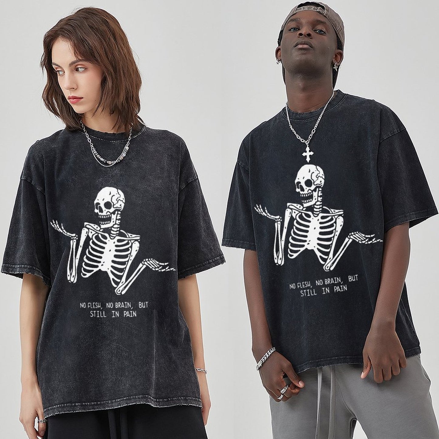 Unisex Vintage Solid Wash T-Shirts 2305101606