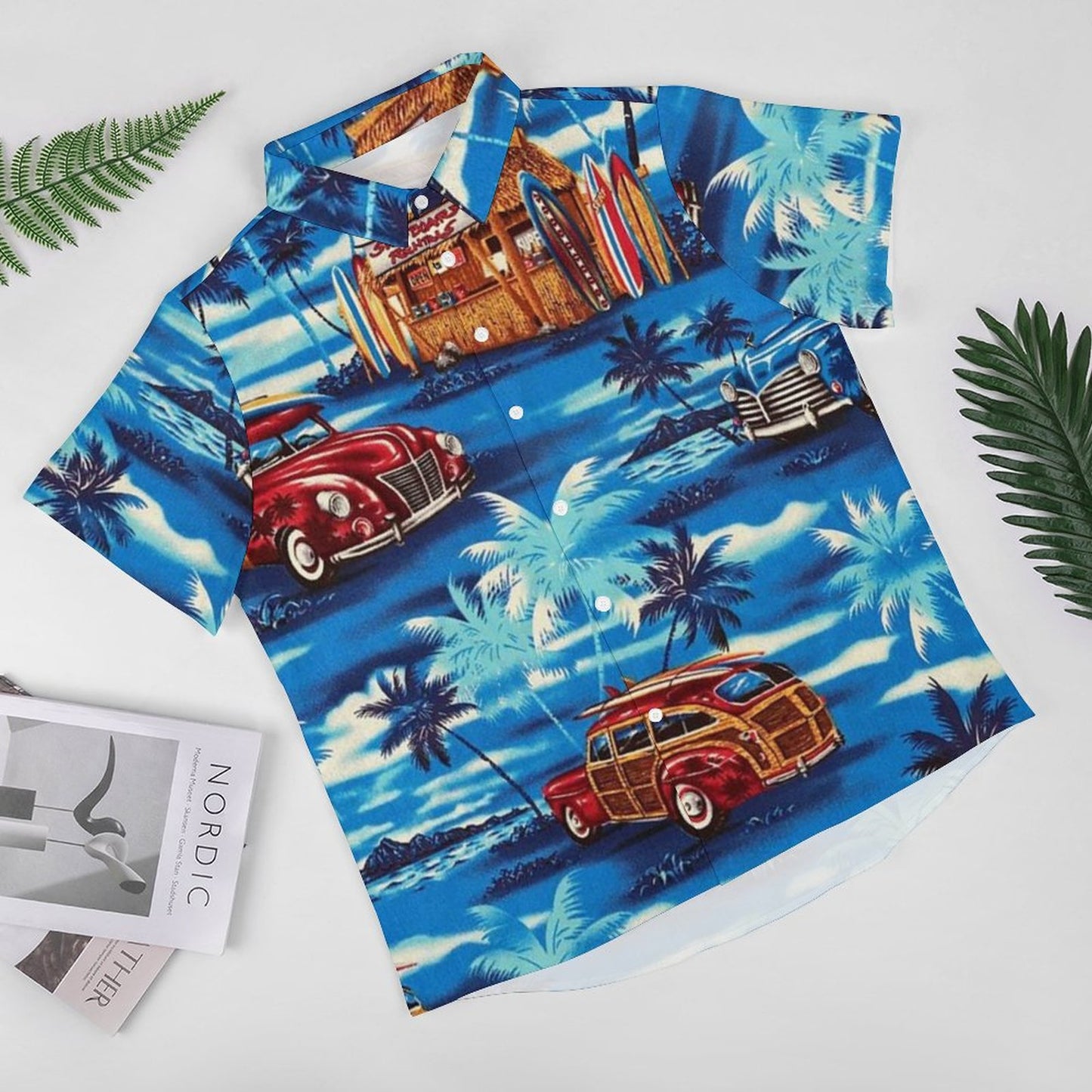 Men's Fashion Casual Printed Short Sleeve Shirts 2306102191