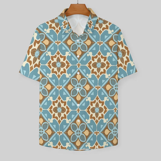 Men's Fashion Casual Printed Short Sleeve Shirts 2306100442