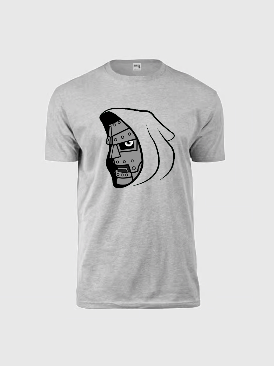 Men's Casual Doom Marvel Comics Printed Round Neck Short Sleeve T-Shirt