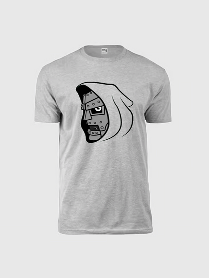 Men's Casual Doom Marvel Comics Printed Round Neck Short Sleeve T-Shirt