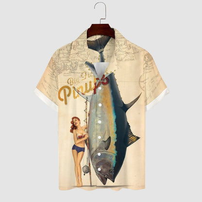 Men Hawaiian Casual Short Sleeve Shirt 2305106551