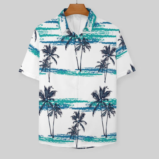 Men's Hawaiian Print Resort Shirt 2305106119