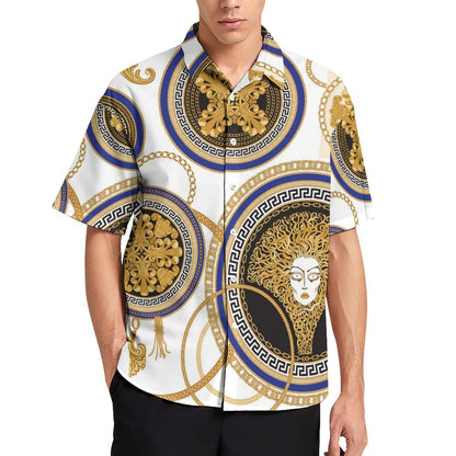 Men's Fashion Casual Printed Short Sleeve Shirts 2306100452