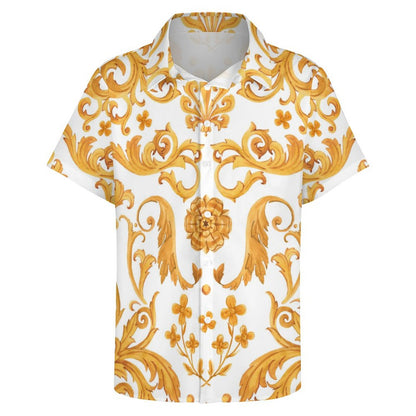 Men's Fashion Casual Printed Short Sleeve Shirts 2306101108