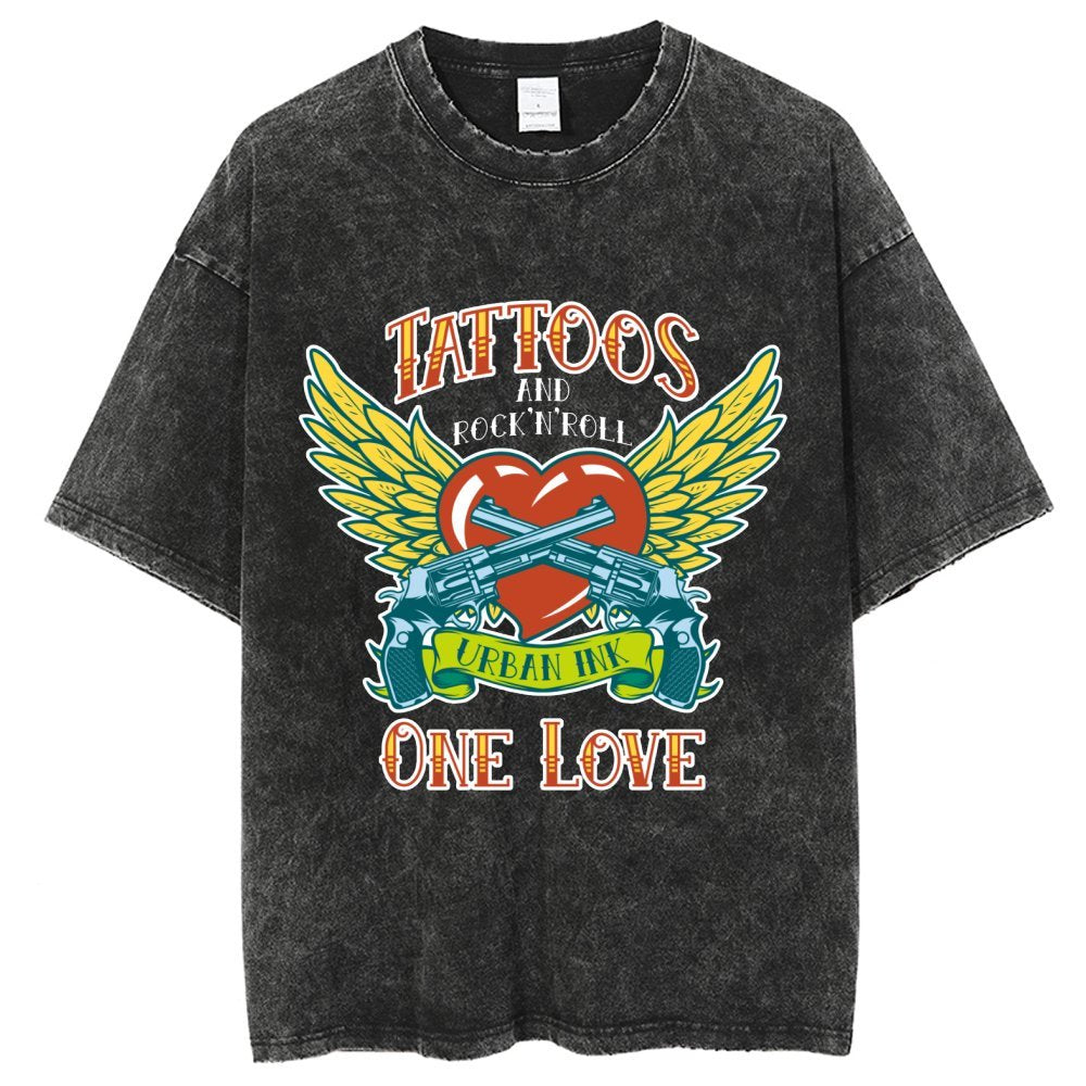 Unisex Vintage Solid Wash T-Shirts 2305102638