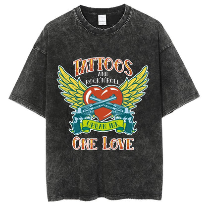 Unisex Vintage Solid Wash T-Shirts 2305102638