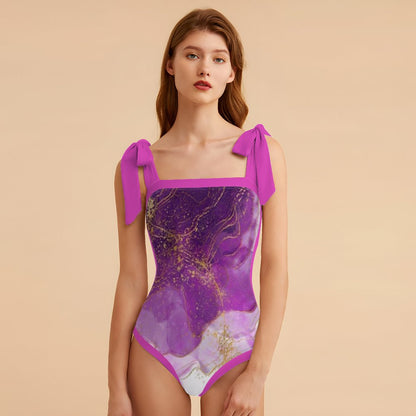 Fashion Printed One Piece Swimsuit And Cover Up 2306102469