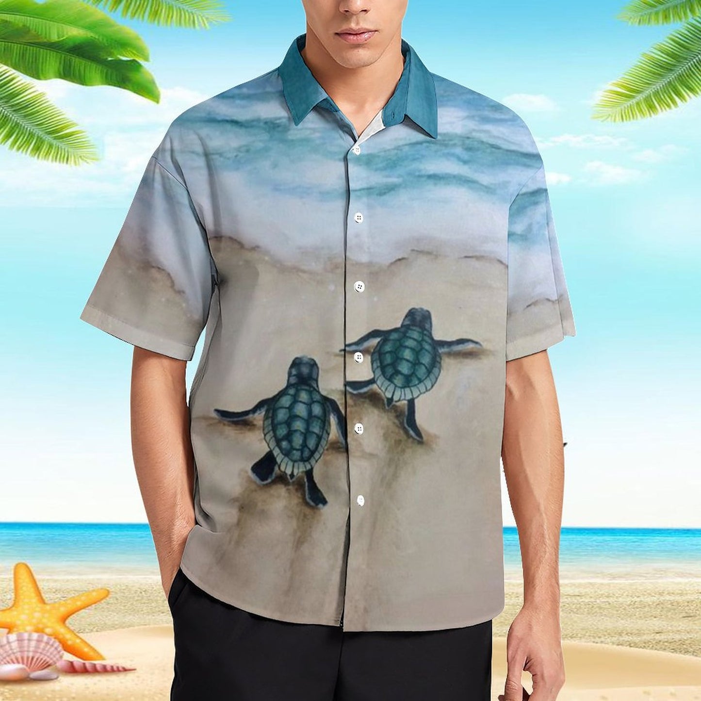 Men's Hawaiian Print Resort Shirt 2304109867