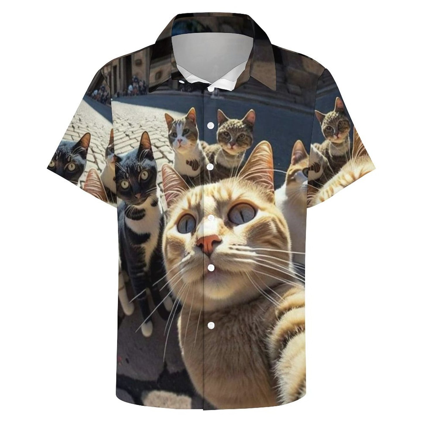 Men's Fashion Casual Printed Short Sleeve Shirts 2306103300